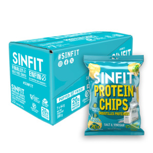 New: SINFIT Salt & Vinegar Protein Chips