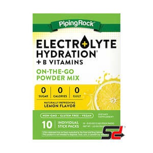 PipingRock | Electrolyte Hydration + B Vitamins 10 Packs