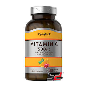 PipingRock | Vitamin C 500 mg with Bioflavonoids & Rose Hips