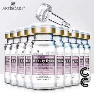Clancartel Com: Beauty Eyes Serum (10 vials per order) for Anti Puffiness Dark Circles Fine Lines Removal Moisturising Firming Eye Cream