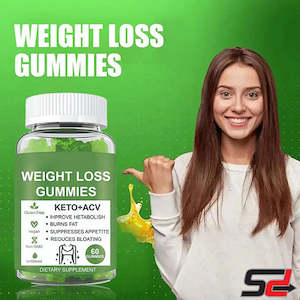 Fat Burners Weight Loss: KETO+ACV Gummies Weight Loss Burn Belly Fat Apple Cider Vinegar Soft Candy Appetite Reduces Bloating Dietary Supplement