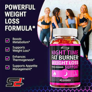 Nighttime Fat Burning Gummies - Made in the USA - Burn Fat, Promote Metabolism