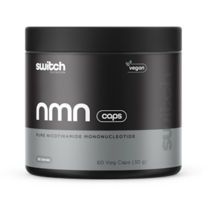 Switch Nutrition Essentials 100% Pure NMN (Nicotinamide Mononucleotide) 60 Caps