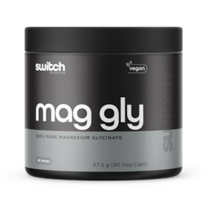 Switch Nutrition 100% Pure Magnesium Glycinate 90 Caps