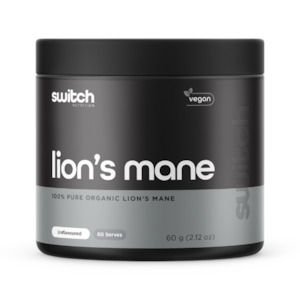 Switch Nutrition Essentials 100% Pure Organic Lion's Mane Powder