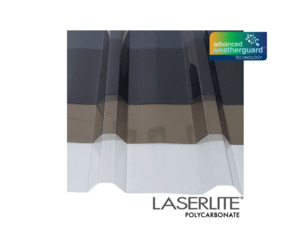 Laserlite 5-Rib Polycarbonate sheet (Trimdek) – 25 Year Warranty