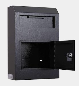 Products: Protex Wall Mount Drop Box (Black) - Surelock Homes