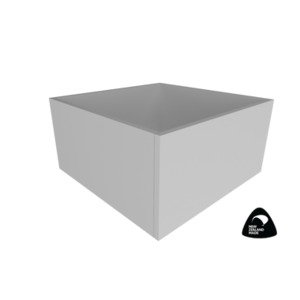 kubos Planter Box 600w x 300h x 600d White