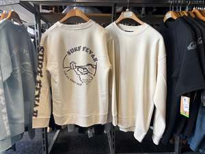 Womans: Surf Fevah Off White Crewneck