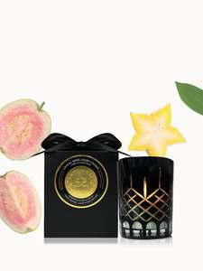 Starfruit Lychee & Guava Crystal Series Long Burning Pure Coconut Wax Candle Small 150gm