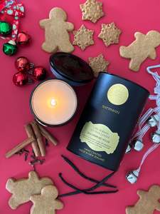 Christmas Fragrances: Gingerbread House Soy Long Burning Candle 250g - Limited Edition