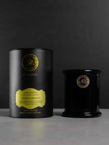 Candles: Vetiver & Geranium Soy Long Burning Candle 250g - Masculine Sophisticated & Modern.