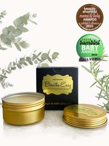 Breathe Easy: Natural Breathe Easy Balm 80g. Award Winning - Clears Congestion Blocked Stuffy Noses & Soothes Headaches
