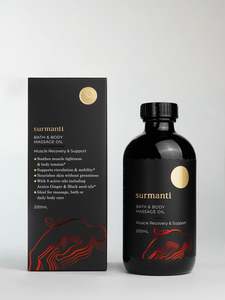 Muscle Recovery & Support Bath & Body Massage Oil 200mL Soothes Muscle Tightness&hellip;