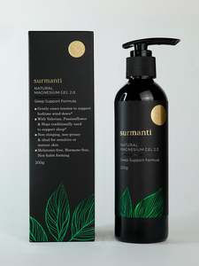 Natural Magnesium: Magnesium Sleep Support Gel 200g. Targeted Application, Prolonged Absorption for Deep Restful Sleep & Relaxation