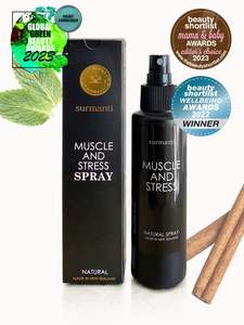 Muscle & Stress Spray 120mL. Topical Relief In Minutes. Multi Award Winning. Best Seller
