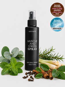 Award Winning: Muscle & Stress Spray - Topical Relief In Minutes. Multi Award Winning. Best Seller