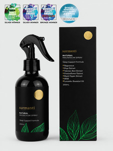 Natural Magnesium Sleep Support Spray - Topical  Fast-Acting Formula. Best Seller