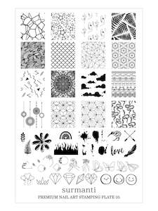 Premium Nail Art Stamping Plate 5