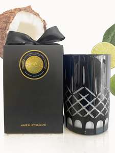 Lime Coconut: Lime & Coconut Crystal Series Long Burning Candle 1.275kg SECONDS!