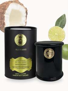 Lime & Coconut Long Burning Soy Wax Candle 250g