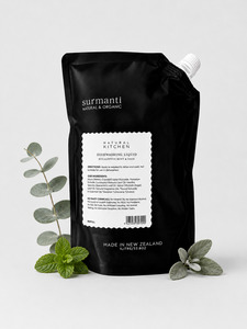 Natural Kitchen: Dishwashing Liquid Refill 1 Litre Eucalyptus, Mint & Sage