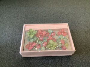 Box Of 12 Fashion Flower Rings