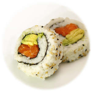salmon: Salmon Avocado Uramaki