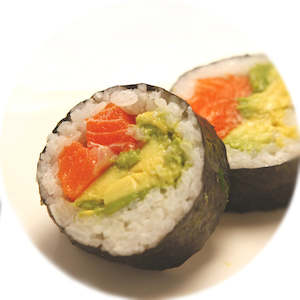 Gluten Free: Salmon + Avocado Maki