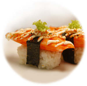 Products: Crab leg kanikama Nigiri