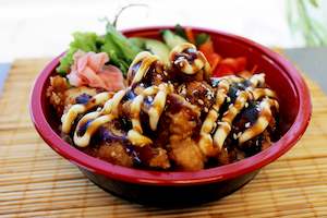 Donburi Rice Bowl: Katsu Chicken Donburi (Crumbed chicken)