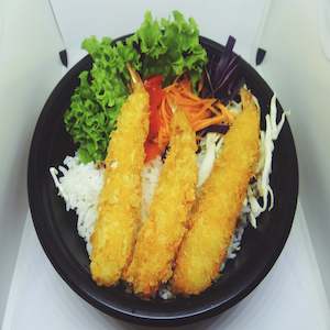 Crispy Prawns Donburi