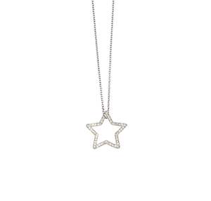 Charms & Pendants: 18k Diamond Star Pendant
