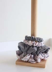 Natural Wood Scrunchie Holder