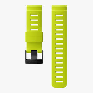 Dive Watch Straps: Suunto Dive 1 Strap - 24mm Silicone - Lime/Black