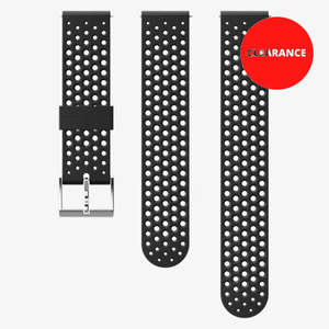 Watch Straps 1: Suunto Athletic 1 Strap - 20mm Silicone - Black/Steel