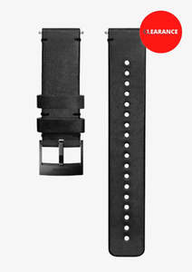 Suunto Urban 2 Strap - 24mm Leather, M/L - Black/Black