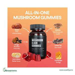 Blackgold Mushroom Elixir Gummies - SVASTHYA NZ