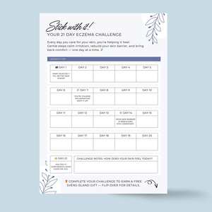 21-Day Eczema Challenge Tracker E-book