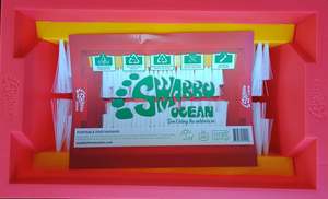 SWABBO Footwasher. Model:- Ocean. Colour:- Red/Yellow