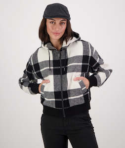 Womens Zqrx Regenerative Wool Range: Women's Kentwood Cropped Wool Hoodie