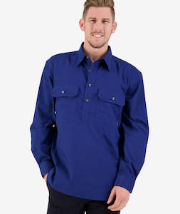 Mens Long Sleeve Shirts: Men's Bendigo Long Sleeve Work Shirt