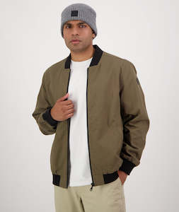 Mens Jackets: Men's Bevan Canvas Bomber Jacket