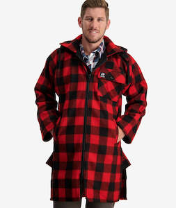 Outlet Mens Bushshirts: Men's Mosgiel Wool Bushshirt with Zip-up Front