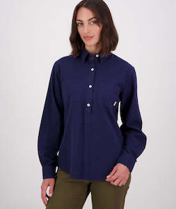 Womens Clothing: Women's Barn Long Sleeve Shirt