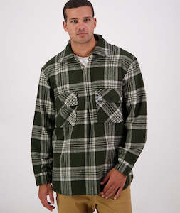 Mens Bushshirts: Men's Ranger Wool Zip Front Bushshirt