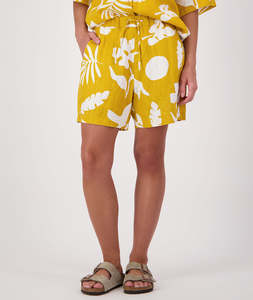 Women's Leafage Linen Short
