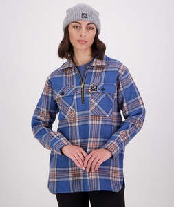 Womens Zqrx Regenerative Wool Range: Women's Ranger Zip Bushshirt