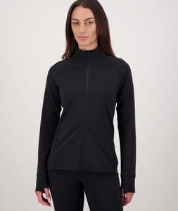 Womens Knitwear Jumpers: Women's Merino Fusion Zip Up Top