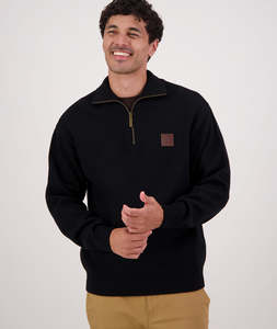 Men's Mariner Wool Zip Neck Sweater